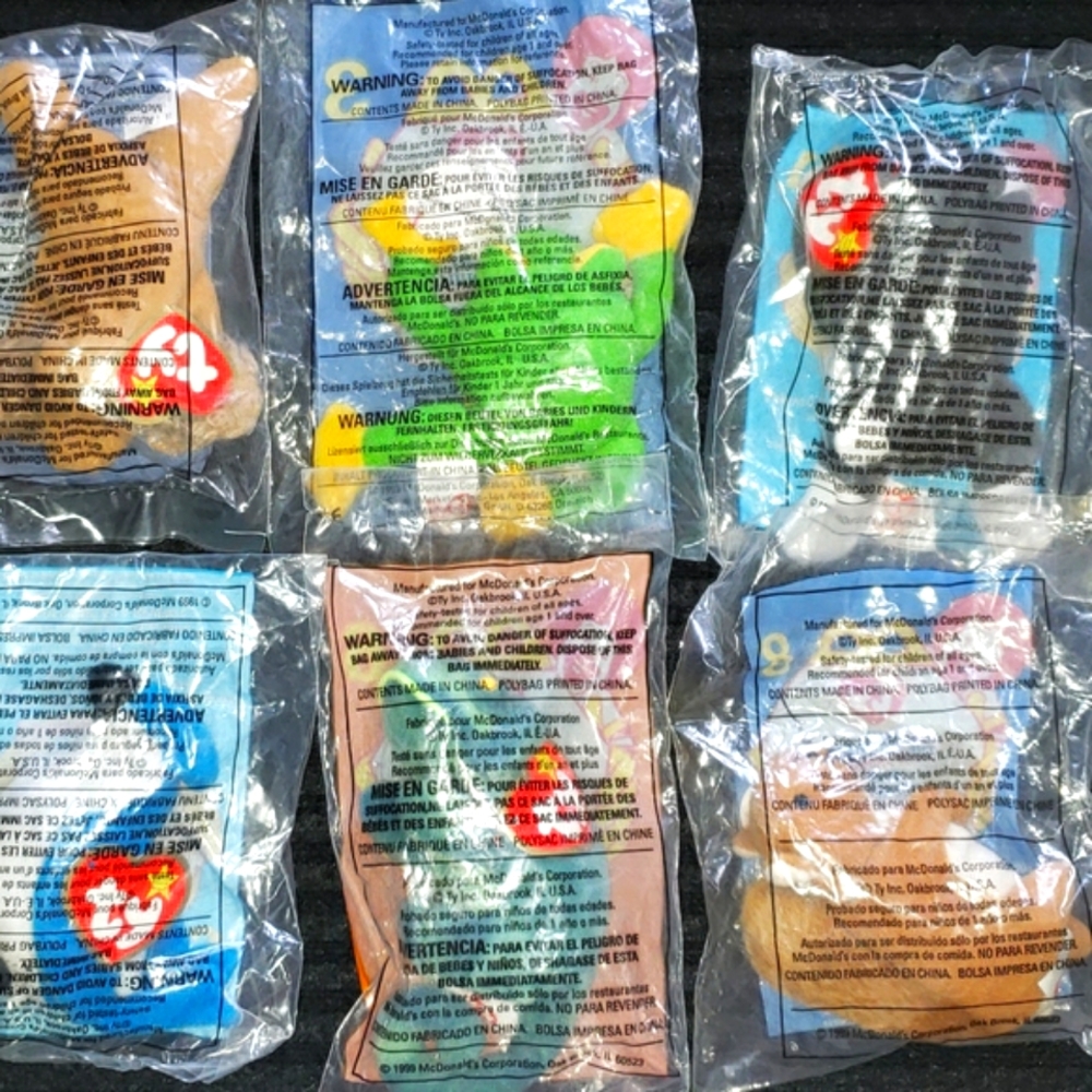 Vintage 1999 McDonald's Teenie Beanie Baby's NWT - Picture 2 of 9